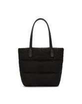 Small nylon jacquard shopper with logo - | Dolce & Gabbana