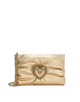 Small foiled calfskin Devotion Soft bag - | Dolce & Gabbana
