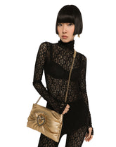 Small foiled calfskin Devotion Soft bag - | Dolce & Gabbana