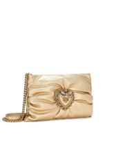 Small foiled calfskin Devotion Soft bag - | Dolce & Gabbana