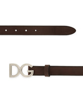 Tumbled leather belt - | Dolce & Gabbana