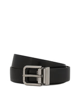 Brushed calfskin belt - | Dolce & Gabbana