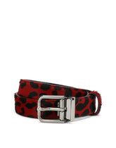 Leopard-print pony belt - | Dolce & Gabbana