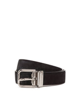 Solid-coloured suede belt - | Dolce & Gabbana