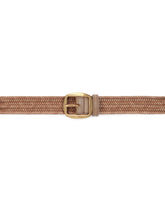 Woven leather and cowhide belt - | Dolce & Gabbana