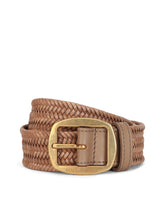 Woven leather and cowhide belt - | Dolce & Gabbana