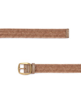 Woven leather and cowhide belt - | Dolce & Gabbana