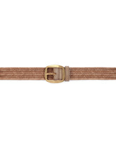 Woven leather and cowhide belt - | Dolce & Gabbana