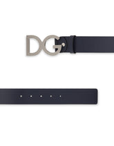 Smooth leather belt DG buckle - | Dolce & Gabbana