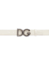 Cowhide belt with DG logo - | Dolce & Gabbana