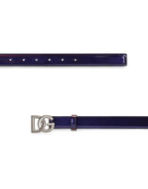 Iridescent patent leather belt - | Dolce & Gabbana