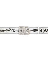 Graffiti-print calfskin belt - | Dolce & Gabbana