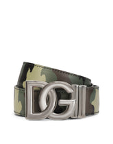 Reversible leopard-print calfskin belt - | Dolce & Gabbana