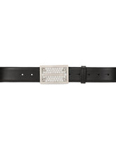 Calfskin belt with metal buckle - | Dolce & Gabbana