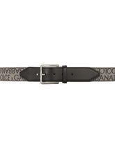 Calfskin and jacquard belt - | Dolce & Gabbana