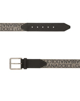 Calfskin and jacquard belt - | Dolce & Gabbana