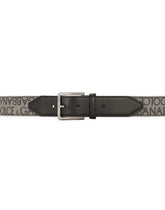Calfskin and jacquard belt - | Dolce & Gabbana