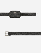 Multifunction belt in coated jacquard - | Dolce & Gabbana