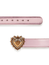 DEVOTION BELT IN LAMINATED LEATHER - | Dolce & Gabbana
