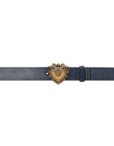 Devotion belt in patchwork denim - | Dolce & Gabbana