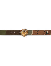 Devotion belt in camouflage patchwork - | Dolce & Gabbana