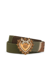 Devotion belt in camouflage patchwork - | Dolce & Gabbana