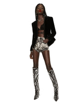 Shiny calfskin belt with DG logo - | Dolce & Gabbana