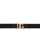 Stretch belt with DG logo - | Dolce & Gabbana