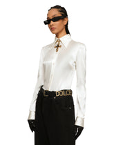 Calfskin belt with lettering - | Dolce & Gabbana