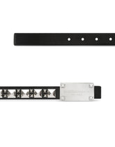 Calfskin belt with studs - | Dolce & Gabbana