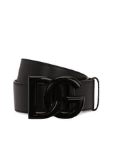Leather DG logo belt - | Dolce & Gabbana