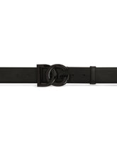Leather DG logo belt - | Dolce & Gabbana