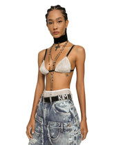 Calfskin belt with lettering - | Dolce & Gabbana