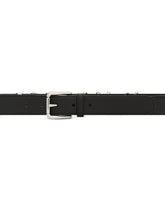 Calfskin belt with lettering - | Dolce & Gabbana