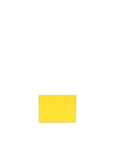 Dauphine calfskin card holder with branded tag - | Dolce & Gabbana