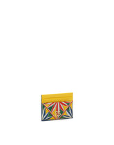 Dauphine calfskin card holder with Carretto print - | Dolce & Gabbana