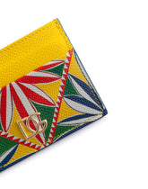 Dauphine calfskin card holder with Carretto print - | Dolce & Gabbana