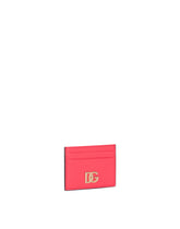 Calfskin card holder with DG logo - | Dolce & Gabbana