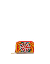 Zip-around coin pocket in Carretto-print Dauphine calfskin - | Dolce & Gabbana