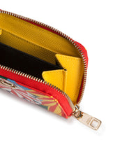 Zip-around coin pocket in Carretto-print Dauphine calfskin - | Dolce & Gabbana