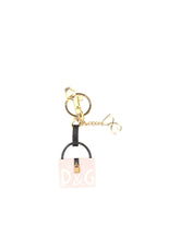 Dolce & Gabbana Key Holder In Gold-Pleated Metal - | Dolce & Gabbana