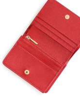 SMALL DAUPHINE CALFSKIN CONTINENTAL WALLET WITH RHINESTONE-DETAILED DG LOGO - | Dolce & Gabbana