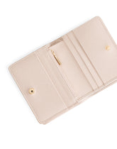 SMALL DAUPHINE CALFSKIN CONTINENTAL WALLET WITH RHINESTONE-DETAILED DG LOGO - | Dolce & Gabbana
