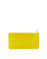 Large dauphine calfskin card holder with plate - | Dolce & Gabbana