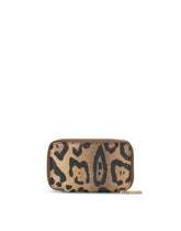 Leo crepe keychain with zipper and logo tag - | Dolce & Gabbana