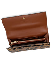 Continental wallet in Leo crepe with logo plaque - | Dolce & Gabbana