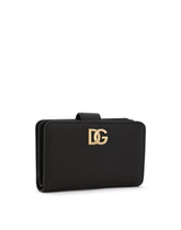 Calfskin wallet with DG logo - | Dolce & Gabbana
