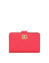 Calfskin wallet with DG logo - | Dolce & Gabbana