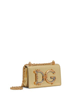 DG Girls phone bag in nappa mordore leather - | Dolce & Gabbana