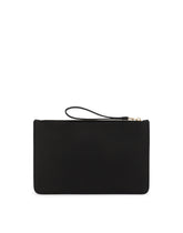 Calfskin clutch with DG logo - | Dolce & Gabbana